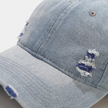 Aura - Vintage Washed Denim Unisex Street Snapback Cap