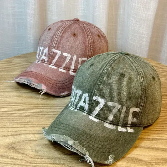 Vintage Washed Blue Baseball Cap – Adjustable 6 Panel Cotton Dad Hat
