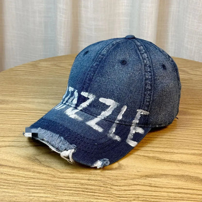 Vintage Washed Blue Baseball Cap – Adjustable 6 Panel Cotton Dad Hat