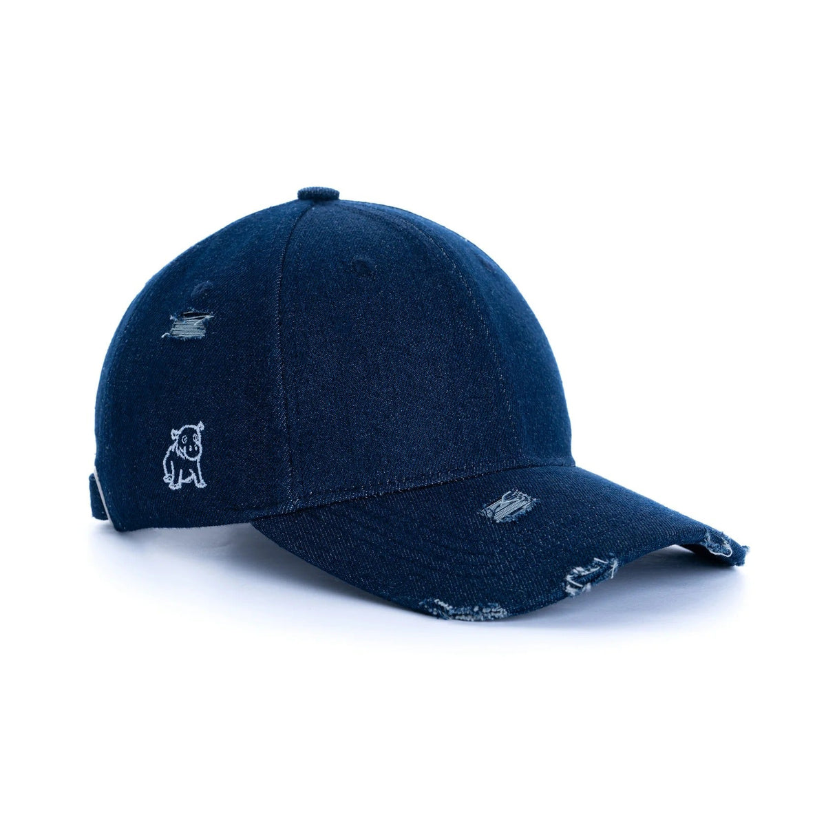 Distressed Denim Cap – Vintage Washed Streetwear Baseball Hat