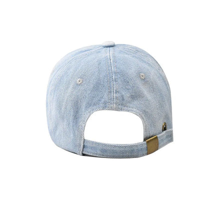 Vintage Washed Denim Cap – Minimal Retro Street Baseball Hat