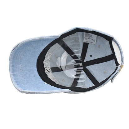 Vintage Washed Denim Cap – Minimal Retro Street Baseball Hat